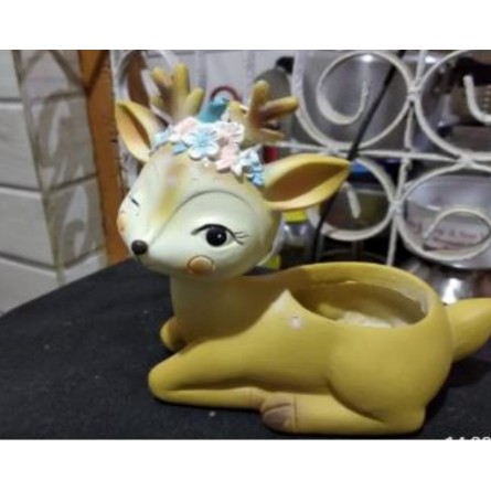 Cute Stag Resin Pot